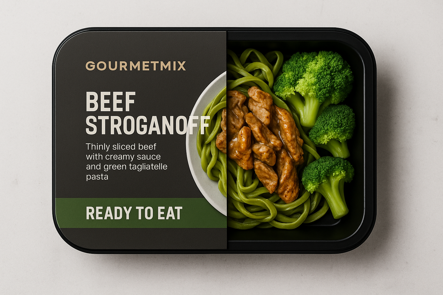 Ravioles en bandeja negra Gourmetmix